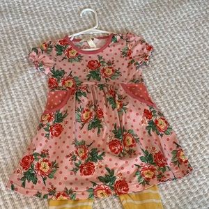 Matilda Jane dress and leggings